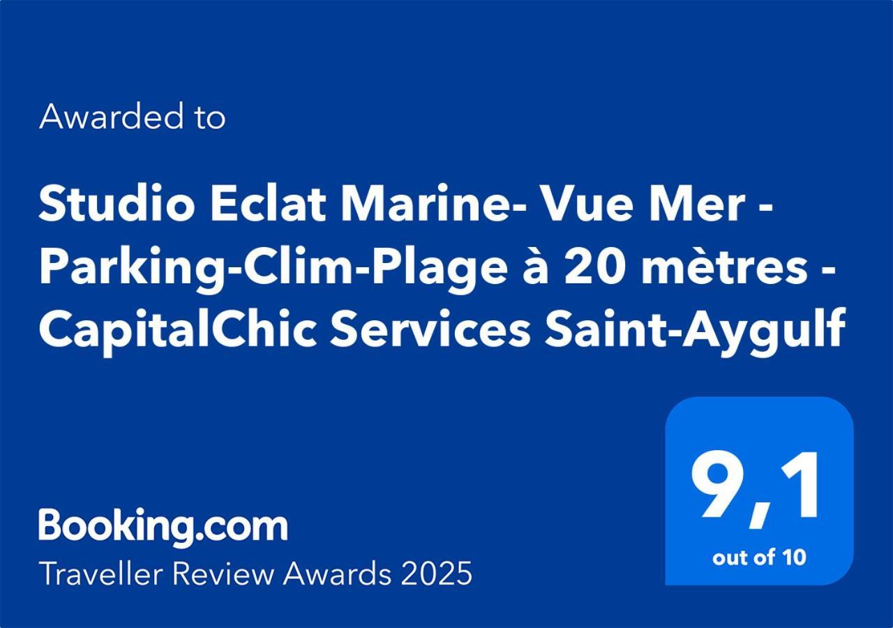 Studio Eclat Marine 3 Etoiles - Vue Mer - Parking-Clim-Plage A 20 Metres - Capitalchic Services Saint-Aygulf Fréjus エクステリア 写真